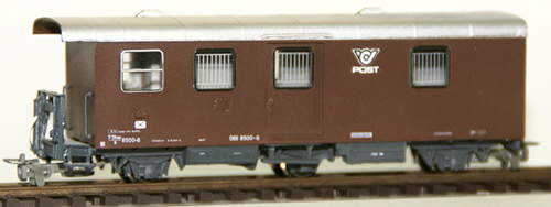 Ferro Train 708-400 - Austrian ÖBB F3hw/s 8500 6, 3 ax postal car, MzB brown